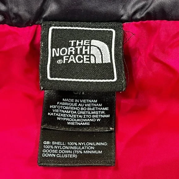 The North Face Aconcagua 550 Down Vest Womens Small Purple Quilted Zip Puffer - Picture 3 of 12